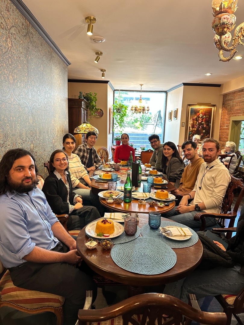 Group lunch to celebrate Arghavan's graduation